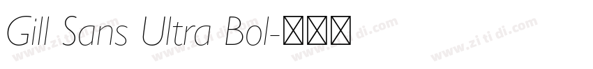 Gill Sans Ultra Bol字体转换
